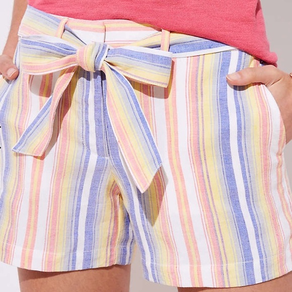 loft tie waist shorts